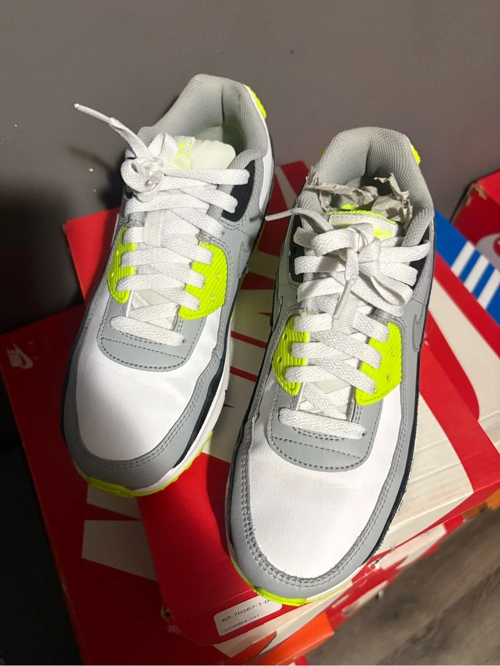 Nike Kids Neon Volt & Grey Low-Top Sneakers